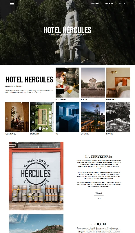 Sitio web turismo WordPress para Hotel Hércules